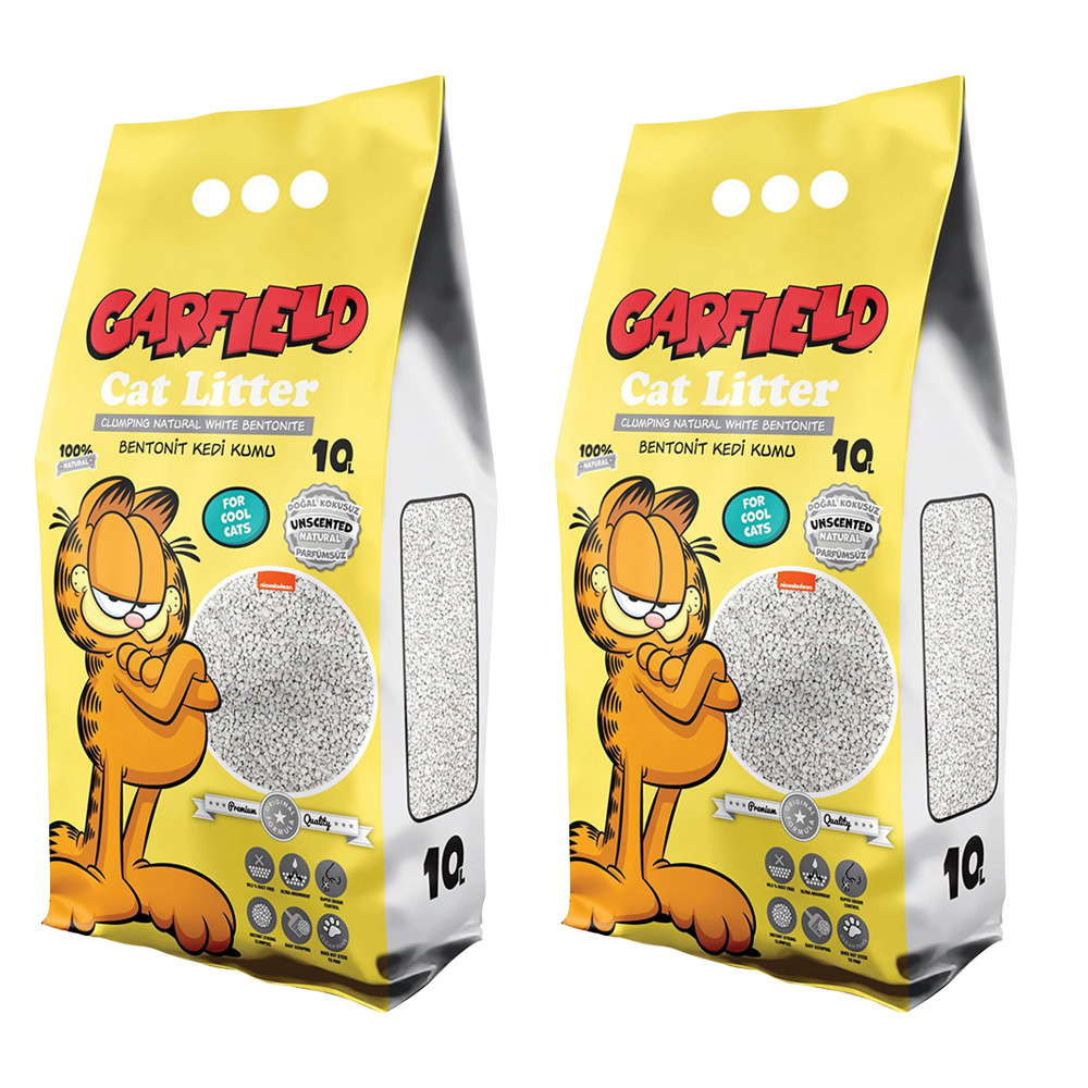 Garfield Żwirek Bentonitowy dla Kota Naturalny 2x10L